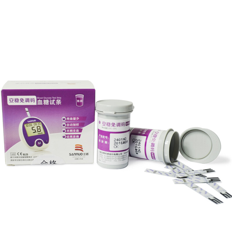 三諾安穩免調碼血糖試紙 家用血糖監測的便捷之選